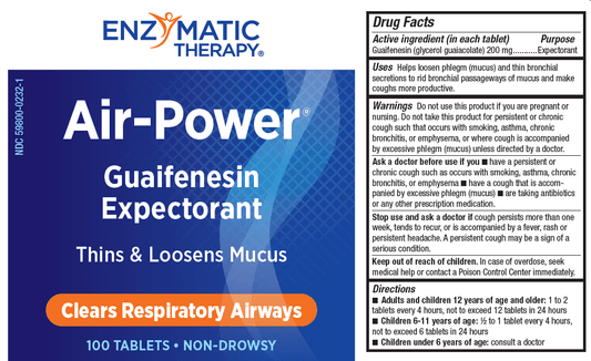 Enzymatic Therapy Air-Power 100 Tablets