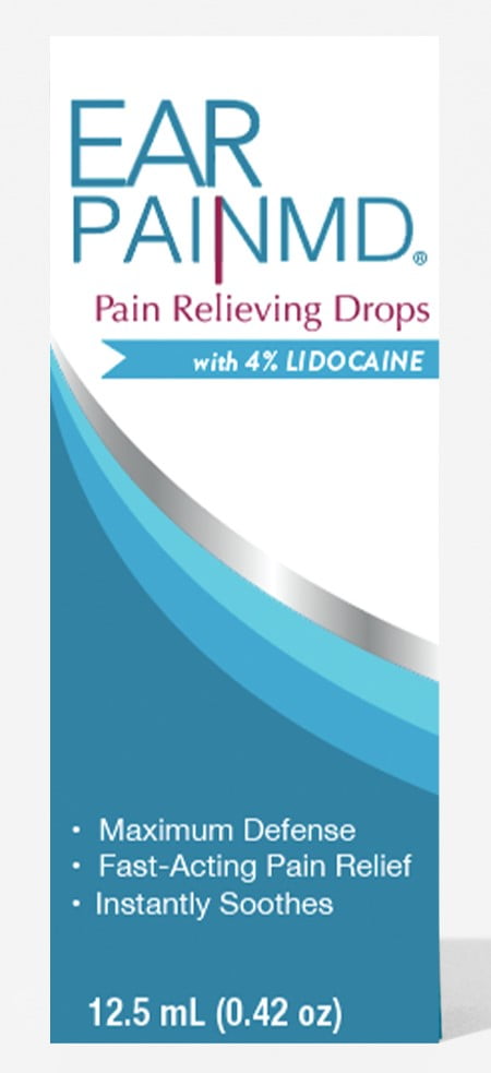 Eosera Ear Pain MD Pain Relieving Drops With Lidocaine, 12.5 ml or 0.423 fl oz