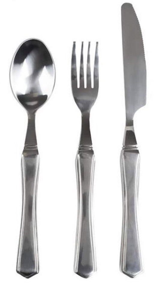 Essential Medical Supply Weight Utensil Set with 8oz Spoon, Knife and Fork