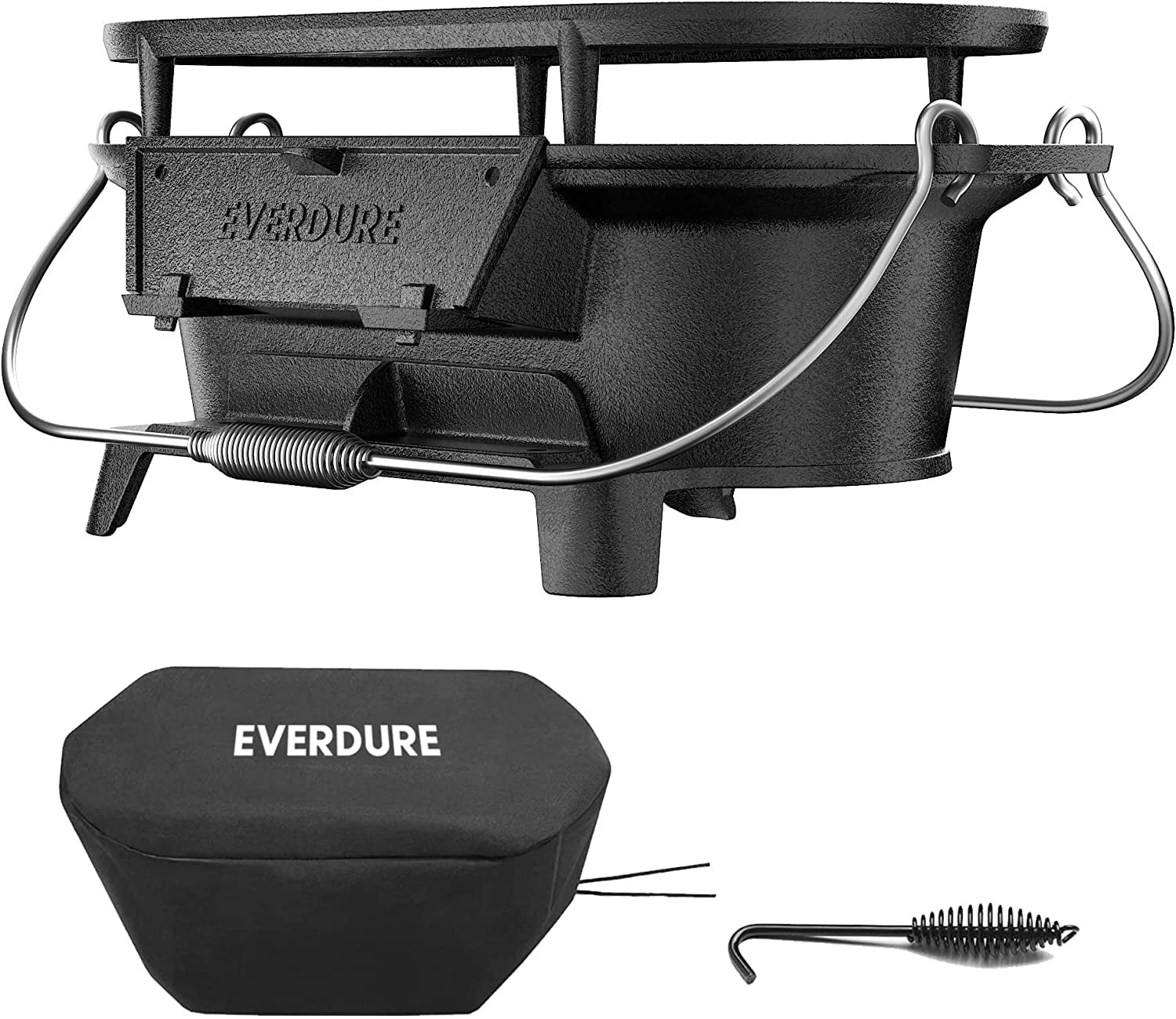 Everdure 20" Cast Iron Portable Charcoal Grill with Cover