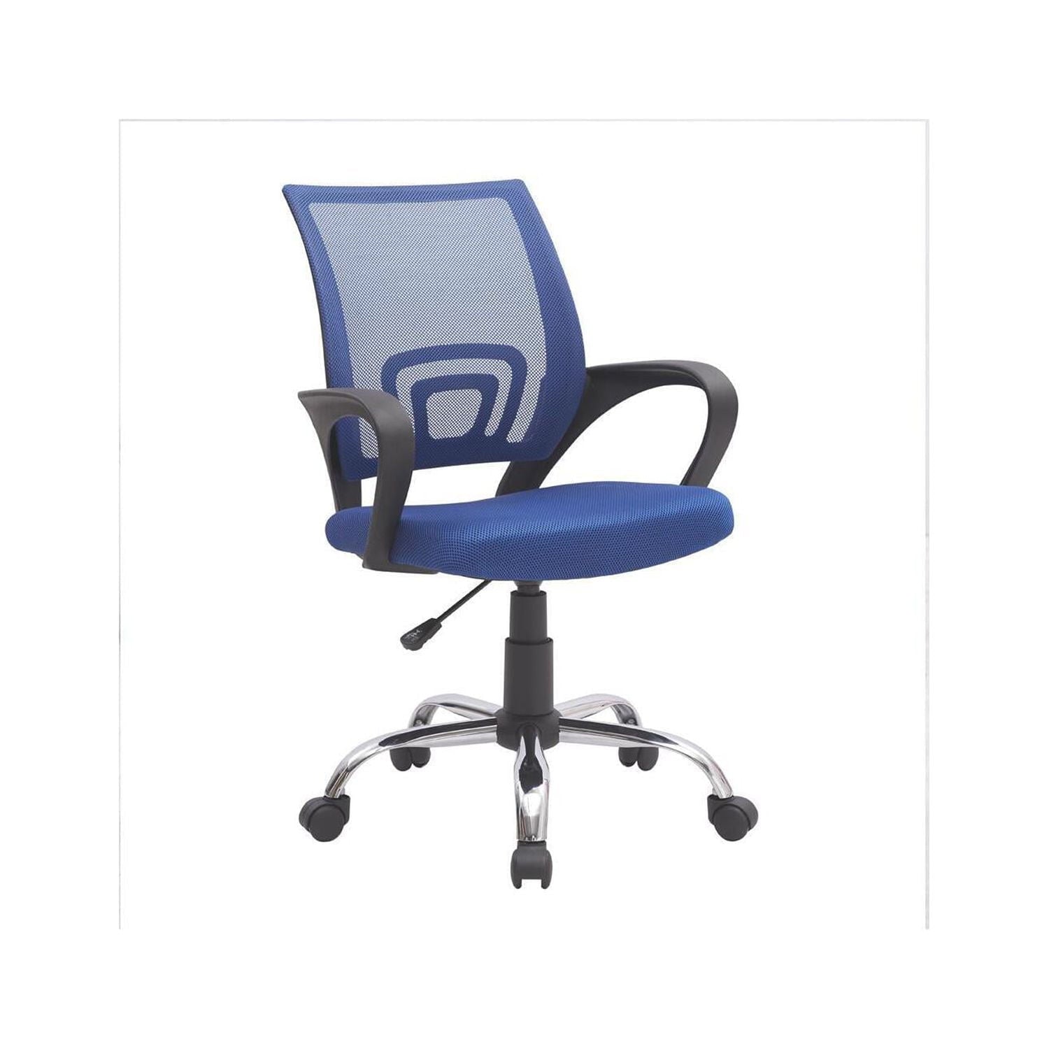 Executive Office Desk Chair by Naomi Home-Color:Blue,Style:Mesh Mid Back