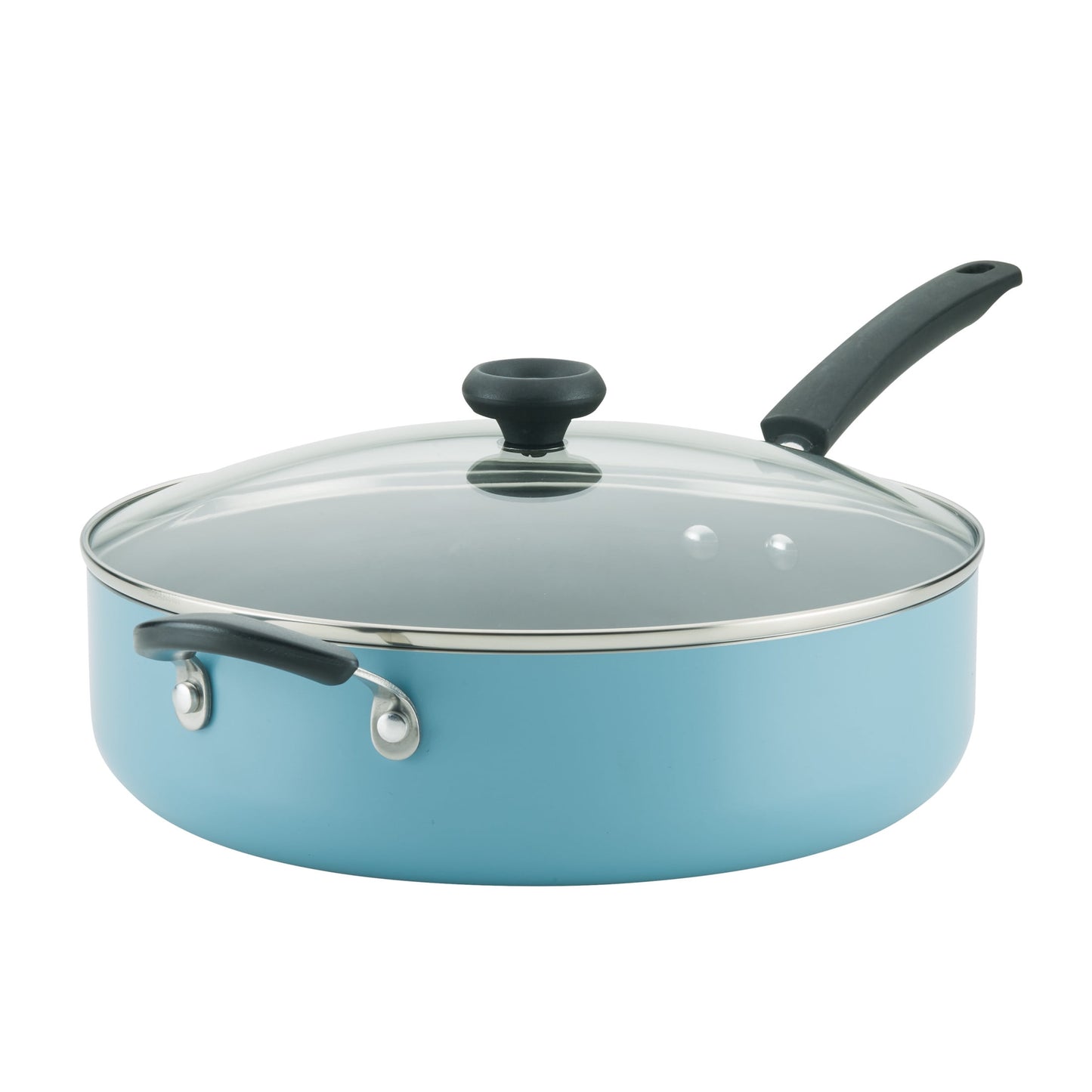 Farberware Easy Clean 6 Quart Aluminum Covered Jumbo Cooker Skillet with Helper Handle