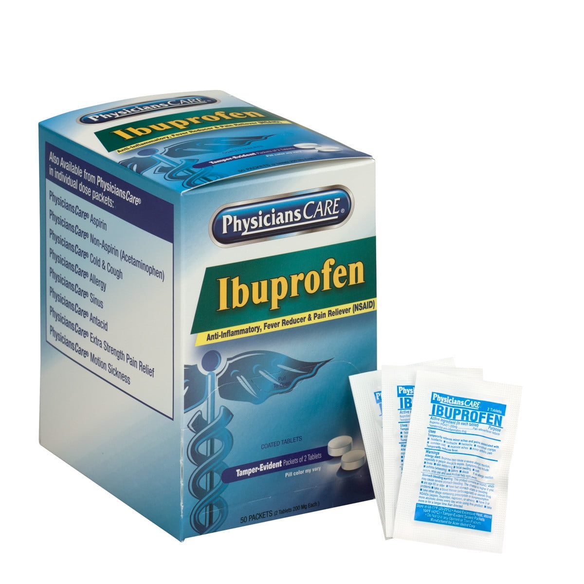 First Aid Only - 90015 - Physicians Care Ibuprofen Tablets