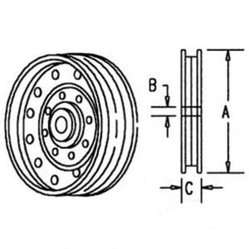 Flanged Idler Pulley fits John Deere 9400 9550 9650 9600 CTS 7720 9510 9610 6620 9410 9560 9500 9660 fits Case IH 7140 7120 7240 fits New Holland