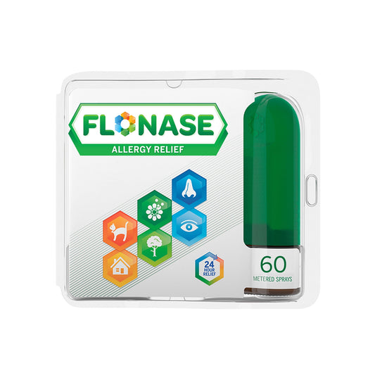 Flonase 24 Hour Non-Drowsy Allergy Relief Medicine Nasal Spray, 144 Sprays, 2 Pack