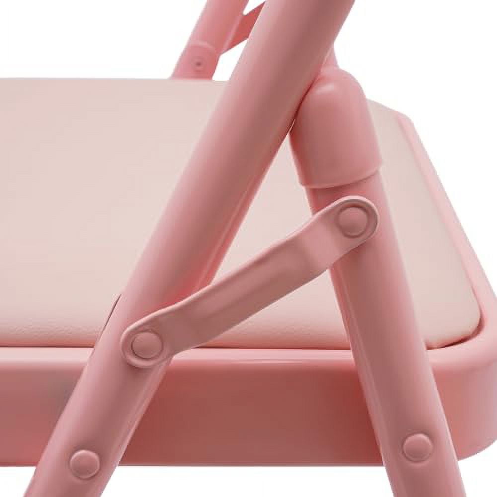 Foldable Yoga Auxiliary Chair, Yoga Chair with Lumbar Back Support, Yoga Practice Balance Chair for Yoga Studios, Offices, Conference Rooms, Outdoor Spaces, Study Rooms (Pink)