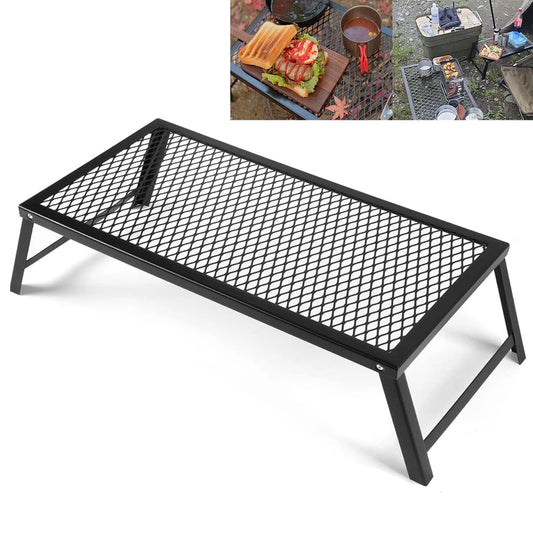 Camp over Fire Grill,Folding Campfire Grill for Outdoor BBQ Picnic Open Flame Cooking