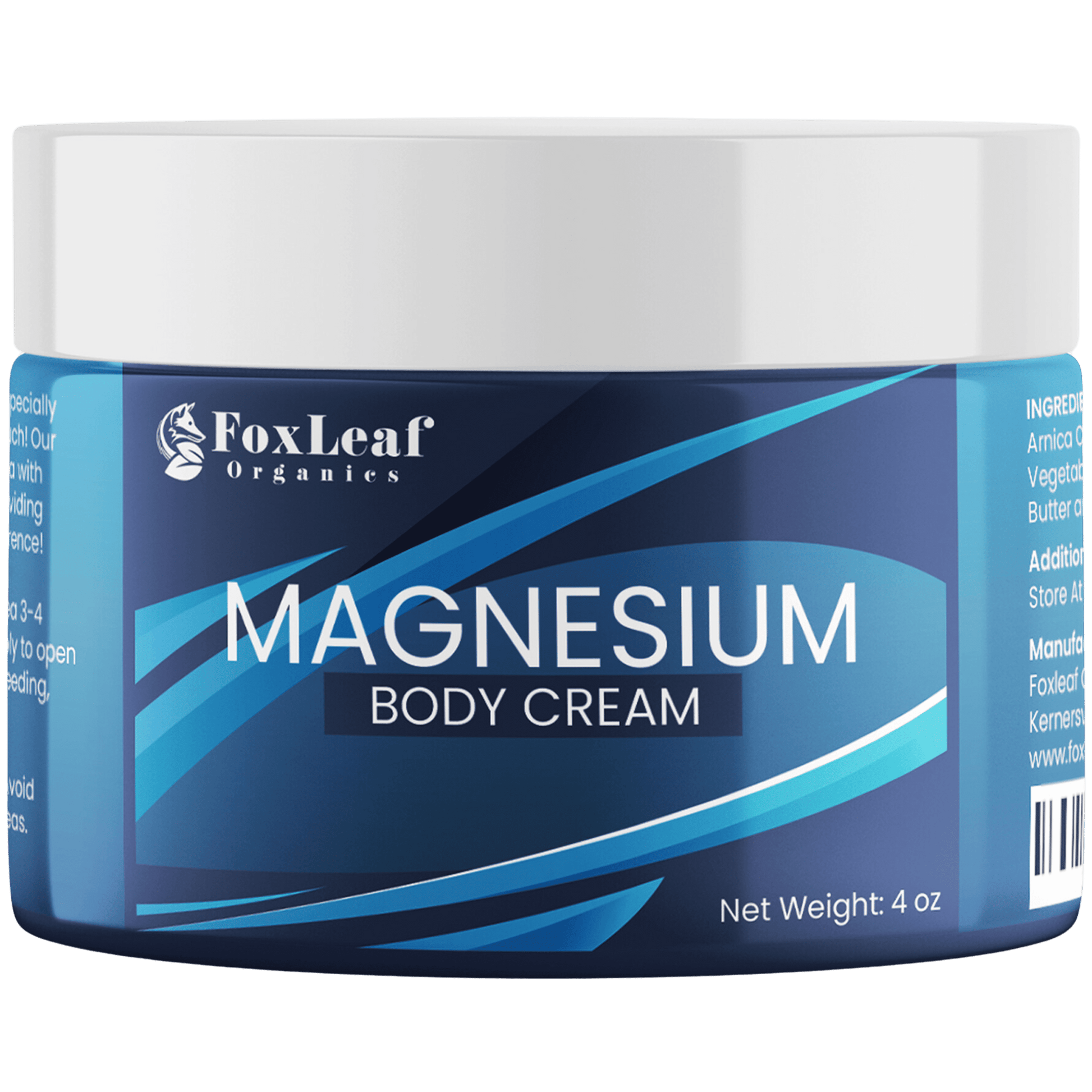 Magnesium Cream - Support for Sleep, Leg Cramps, Joint Support, & Muscle Soreness - Maximum Strength Magnesium Lotion with Arnica, Shea Butter, Lavender Essential Oil - Made In USA - 4oz