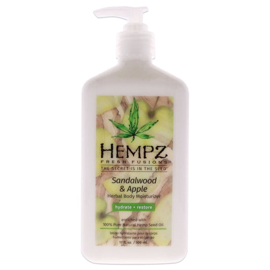 Fresh Fusions Sandalwood and Apple Herbal Body Moisturizer by Hempz for Unisex - 17 oz Moisturizer