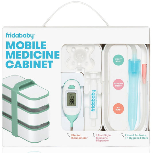 Frida Baby Mobile Medicine Kit, Sick Baby Essentials for Congestion and More