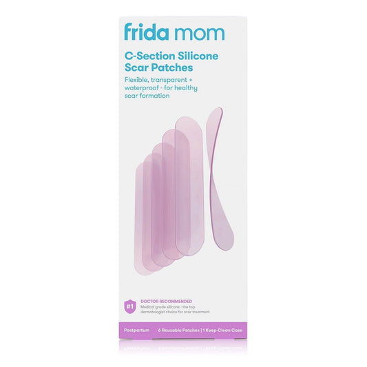 Frida Mom C-Section Silicone Scar Patches, Reusable Medical Grade Scar Treatment, Scar Gel and Cream Alternative, 6 Count