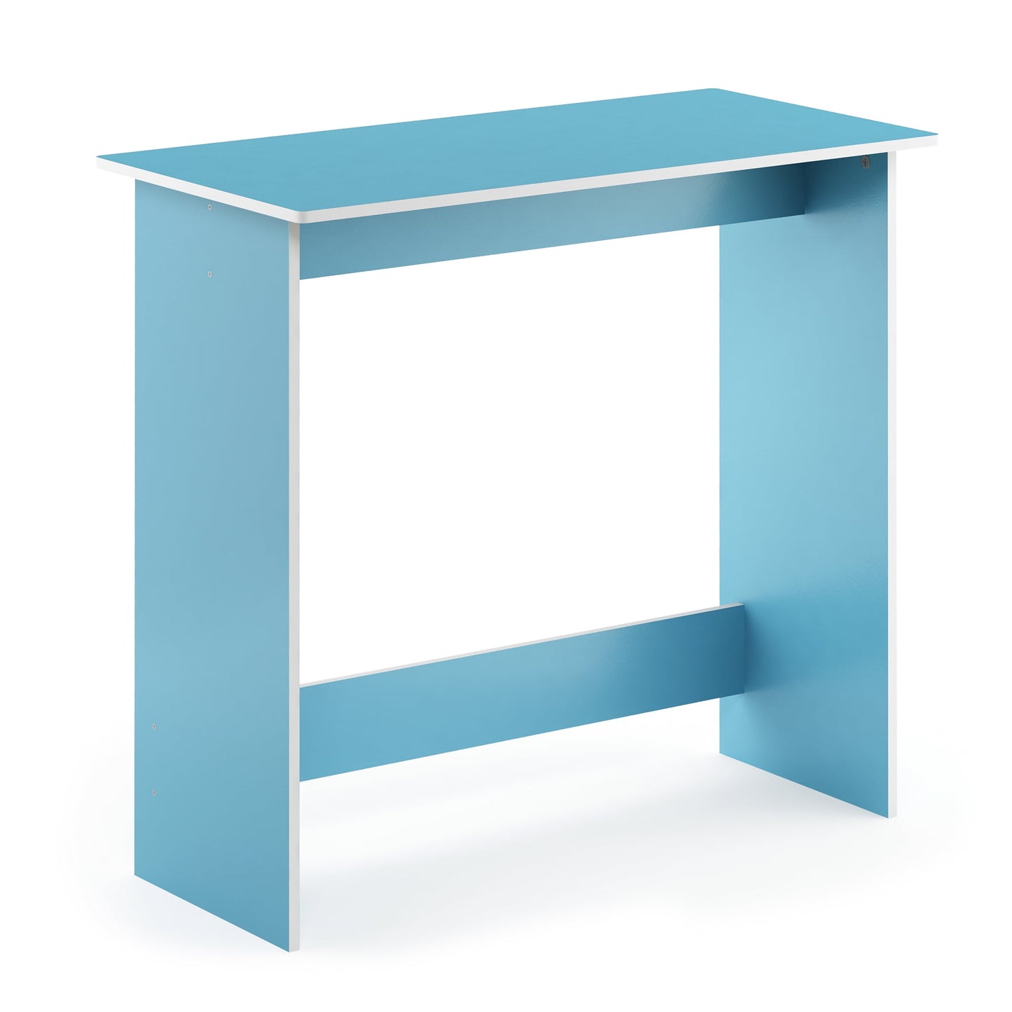 Furinno Simplistic Parsons Study Table, Light Blue/White