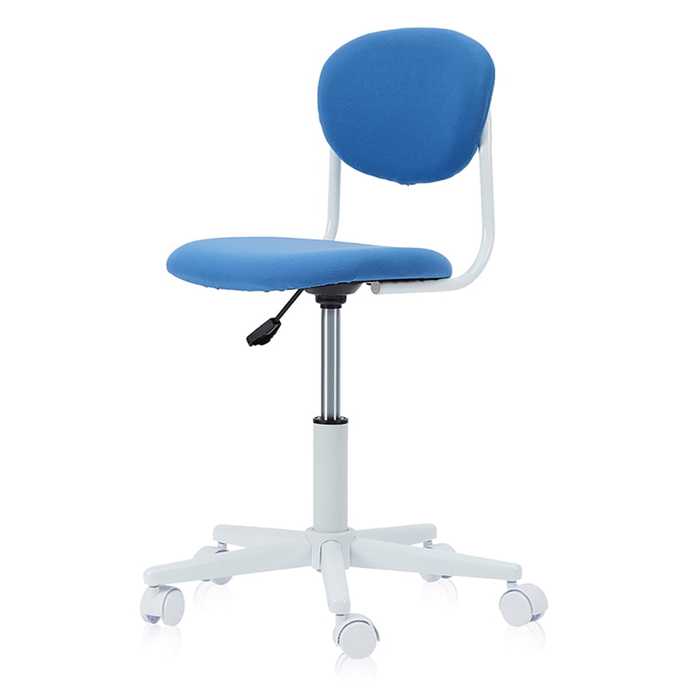 Furniture of America Deke 12 in Task Chair with Adjustable Height & Swivel, 180 lb. Capacity, Blue