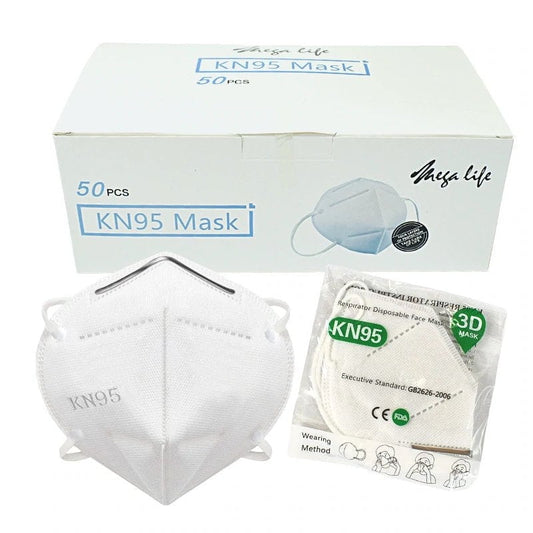 GB2626-2006 - FACE MASK RESPIRATOR KN95 INDIVIDUALLY PACKED (50 pcs/pkg)