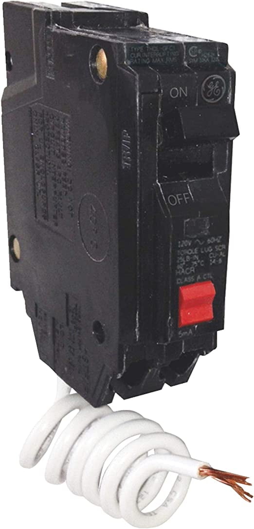 GE 30 amps Ground Fault Single Pole Circuit Breaker w/Self Test