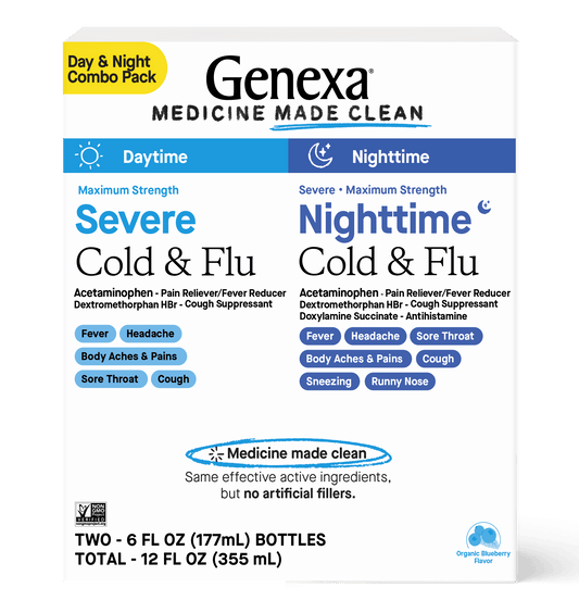 Genexa Daytime & Nightime Severe Cold & Flu Combo Pack