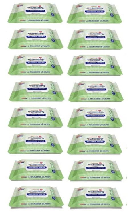 Germisept 75% Alcohol  Hand Sanitizing  Wipes 50ct  of 24 Packs of 50 Count/Pack = 1200 Wipes