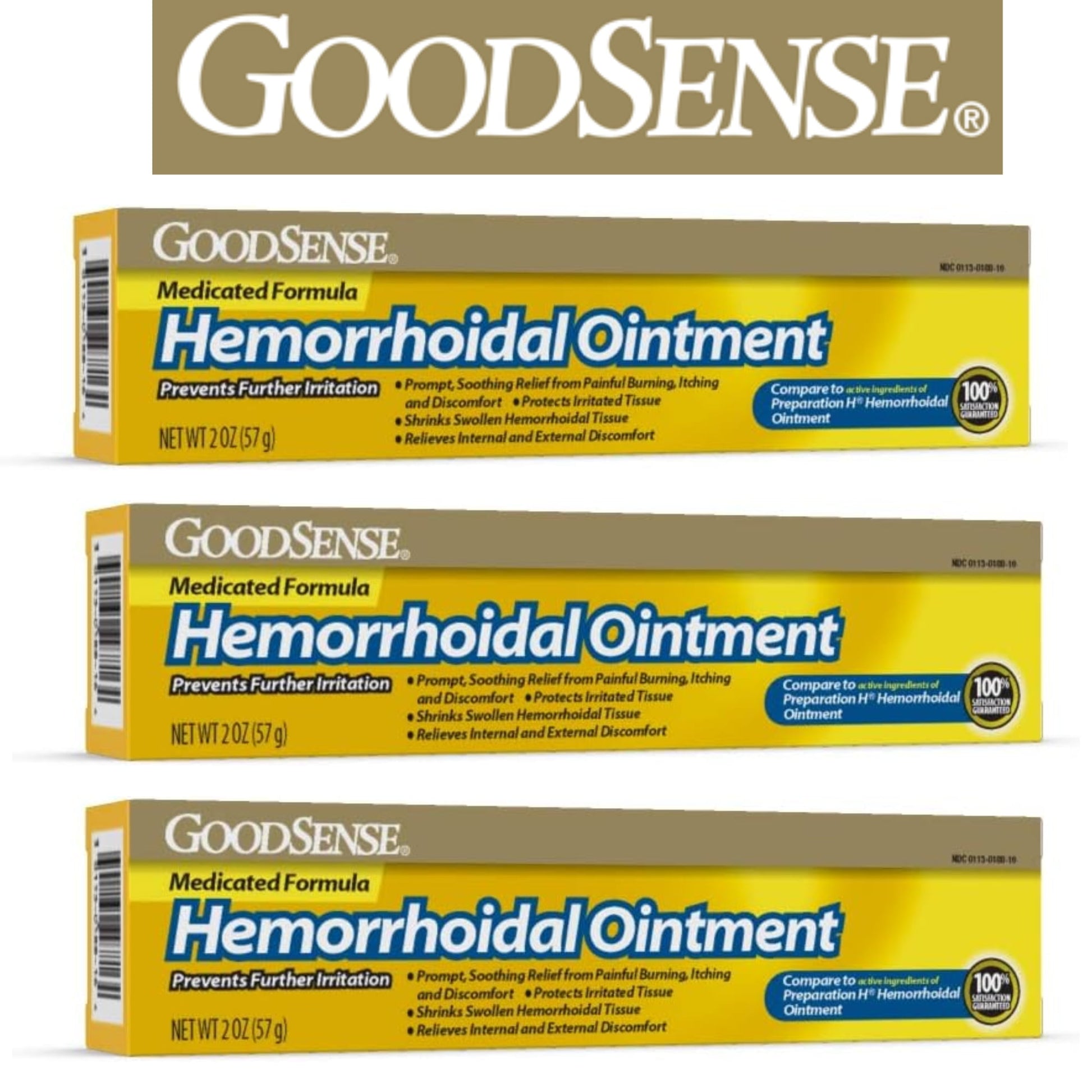 Goodsense Hemorrhoidal Ointment, 2 Oz. |3Pack