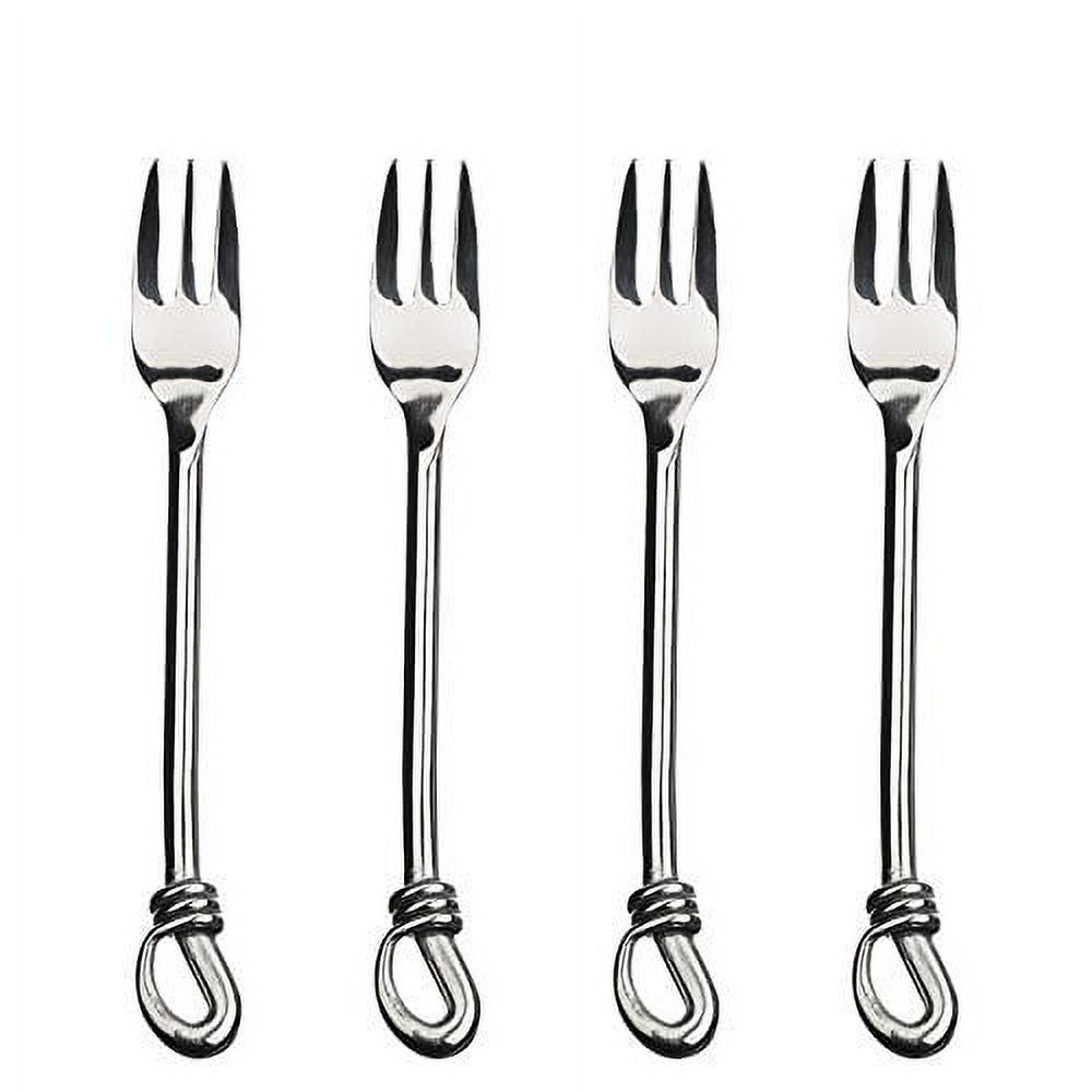 Gourmet Settings Twist 18/10 Stainless Steel Cocktail Fork (Set of Four)