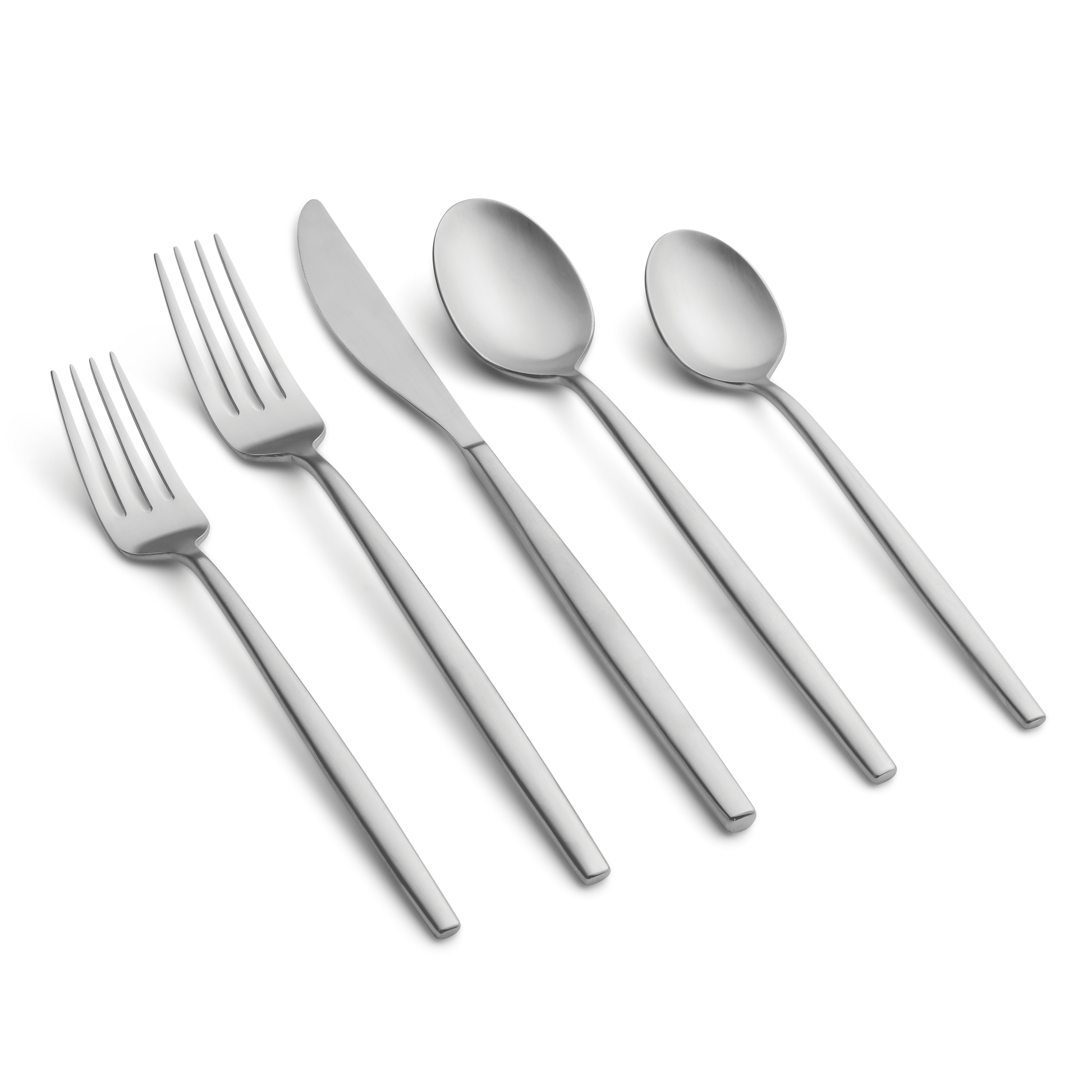 Graze by Cambridge Kiki Satin Forged Stainless Steel 20-Piece Flatware Set (Service for 4)