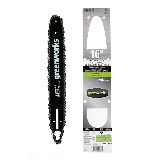 Greenworks 16" Chainsaw Bar and Chain Combo 2904302