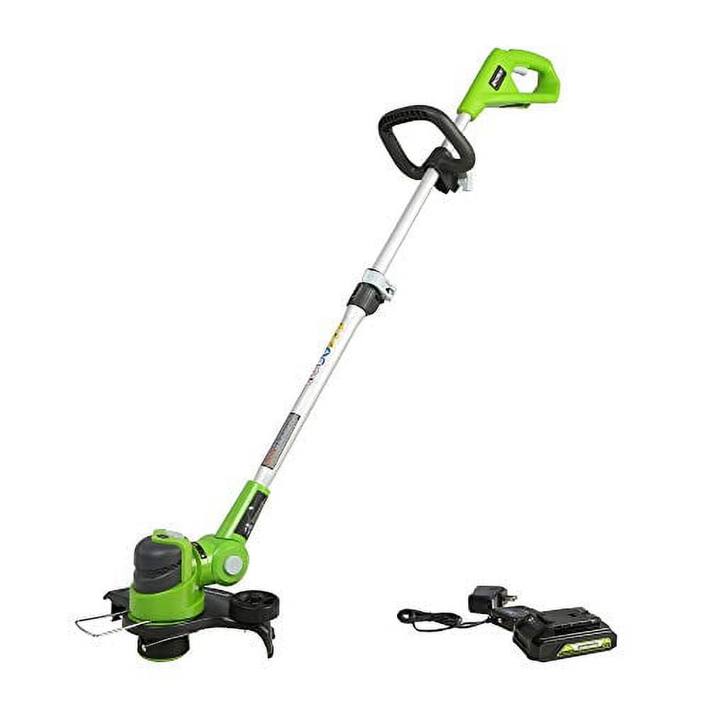 Greenworks 24V 12" Cordless String Trimmer/Edger with 2.0 Ah USB Battery & Charger 2117902AZVT