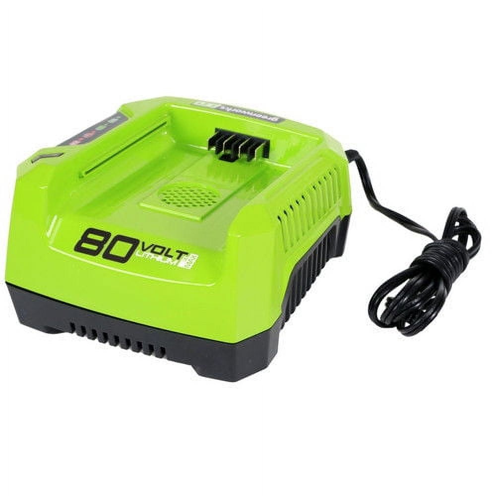 Greenworks PRO 80V Lithium Ion Single Port Rapid Battery Charger GCH8040