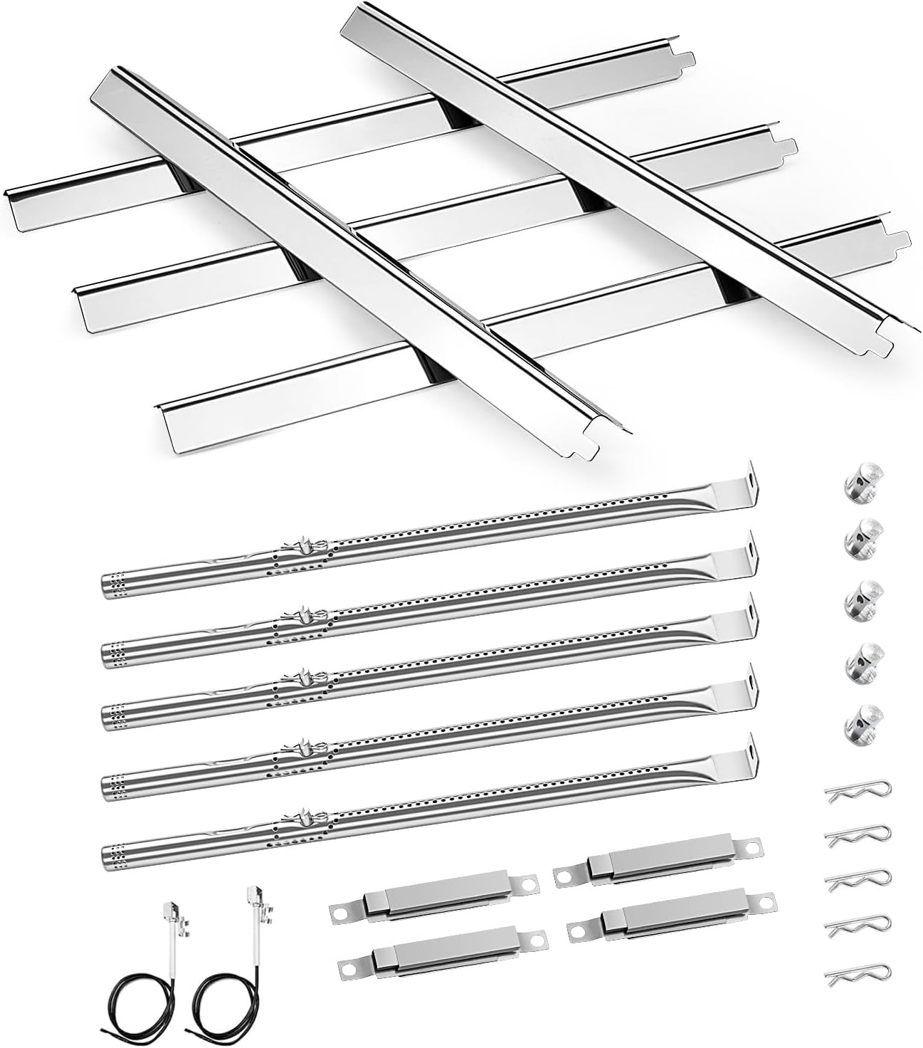 Grill Parts Replacement for Charbroil 5 Burner 463448021 463229521 463455021 463229021 463466522 , Stainless Steel for Char-broil 463451022 463284022 Gas Grill, Heat Tent G325-0002-W1 G327-2100-W1