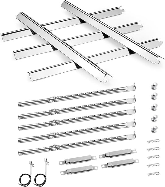 Grill Parts Replacement for Charbroil 5 Burner 463448021 463229521 463455021 463229021 463466522 , Stainless Steel for Char-broil 463451022 463284022 Gas Grill, Heat Tent G325-0002-W1 G327-2100-W1