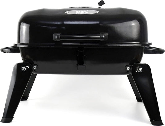 Grill Trade Mini Charcoal Grill - Portable Tabletop BBQ for Outdoor Cooking, Camping & Picnics - Compact & Foldable for Easy Storage