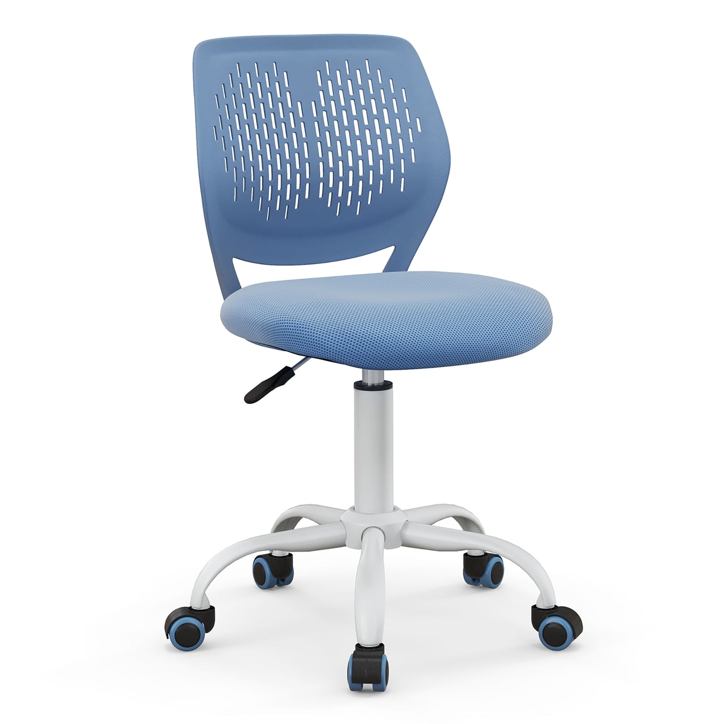 Gymax Kids Desk Chair Ergonomic Swivel Children Mesh Study Height Adjustable Blue