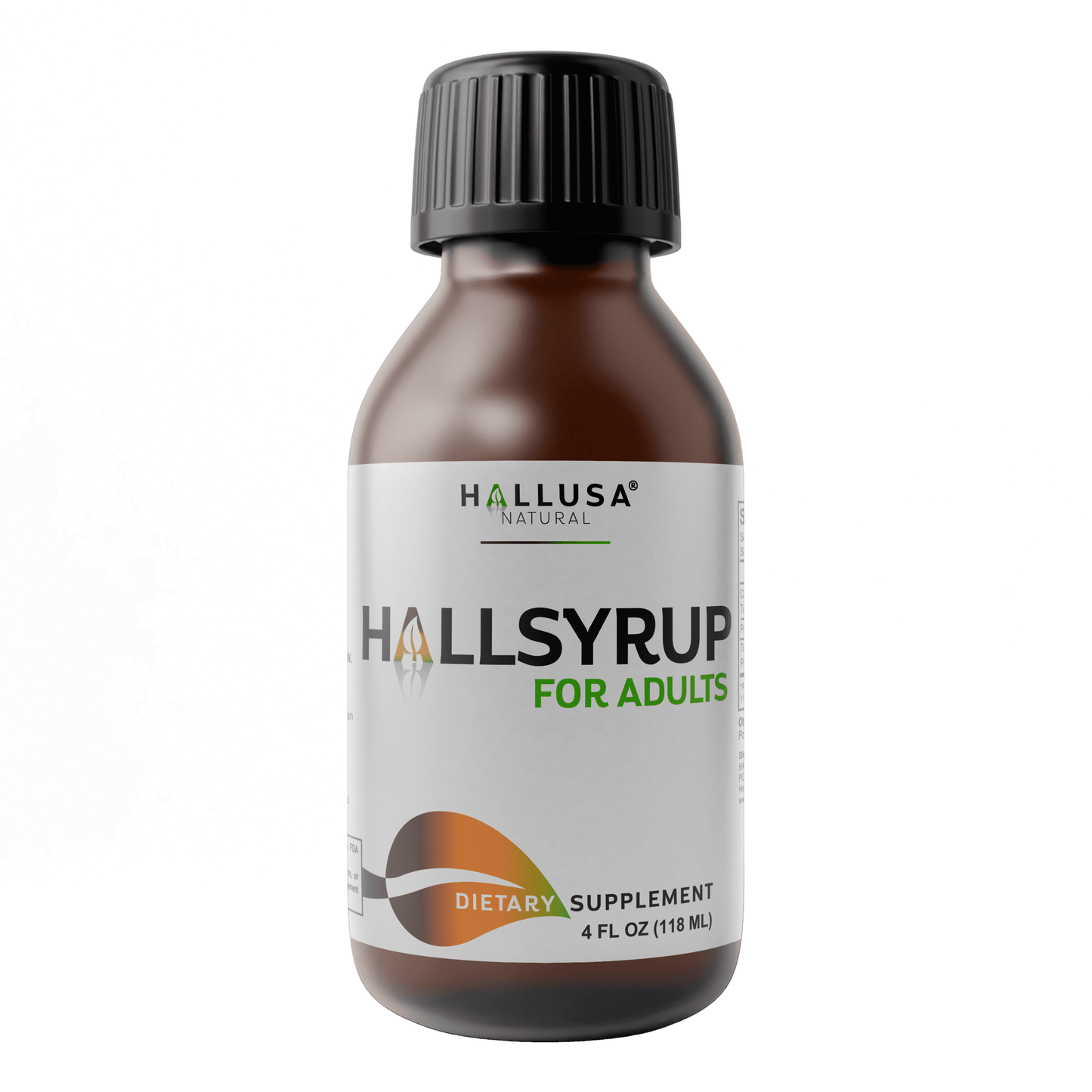 HALLSYRUP 4 Oz - Premium Syrup with Turmeric Extract - Fresh Ginger Root - Pure Honey - Aloe Vera - Cough and Cold HALLUSA NATURAL