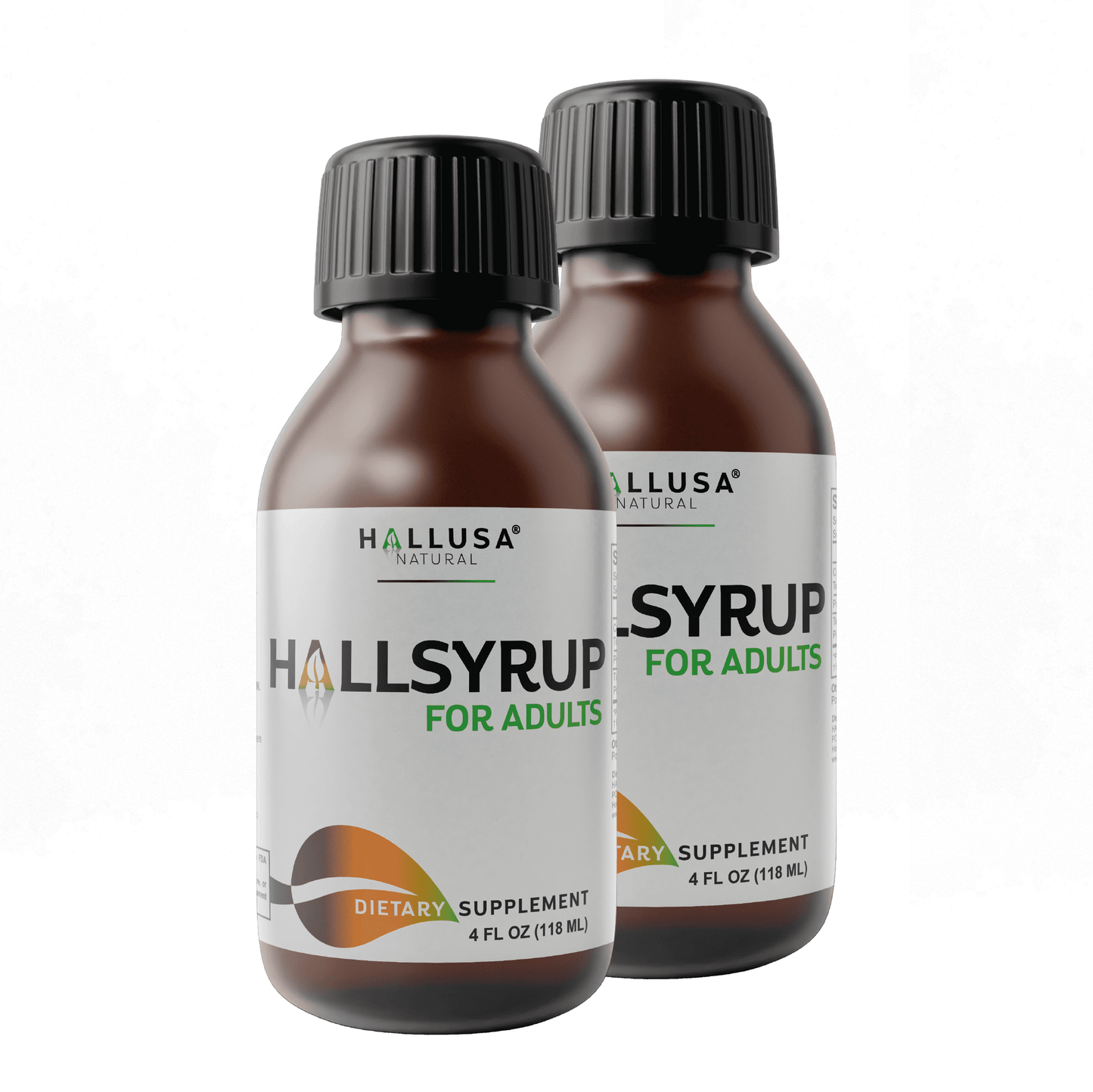 HALLSYRUP 8 Oz - Premium Syrup with Turmeric Extract - Fresh Ginger Root - Pure Honey - Aloe Vera - Cough and Cold HALLUSA NATURAL