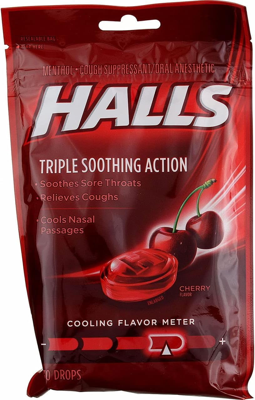 Halls Menthol Cherry Flavor 30 Drops