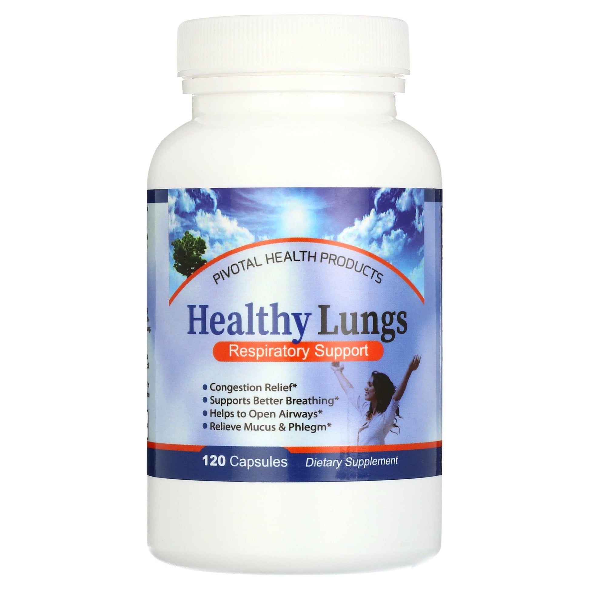 Healthy Lungs 120 capsules - A all Natural Lung Health Supplement that Quickly Reduces Mucus and Phlegm, Congestion while Improve Breathing, Cleanse, Detox and Reducing Coughing. Made in the USA