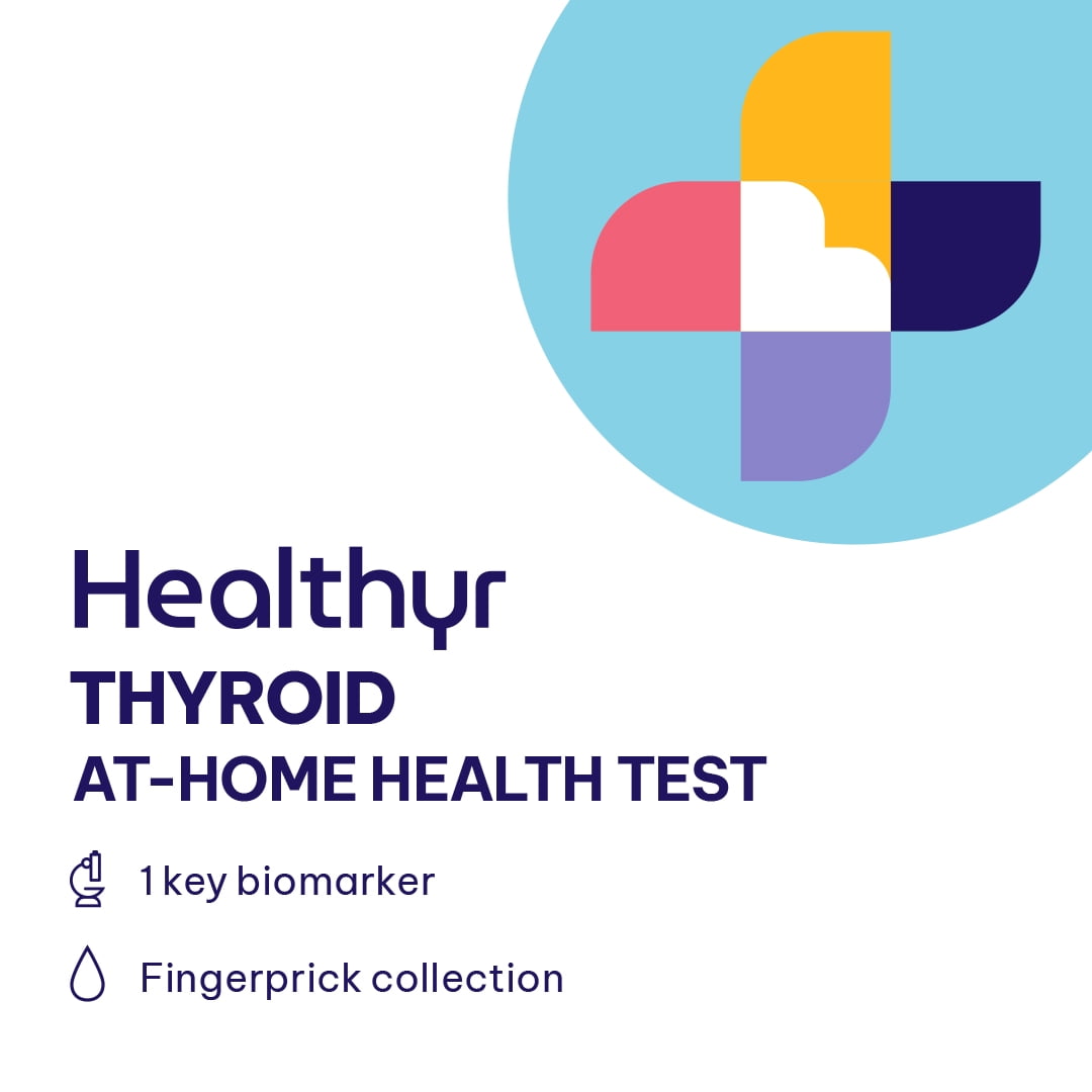 Healthyr Thyroid At-Home Test for Hypothyroidism and Hyperthyroidism  with Lab Fee Included