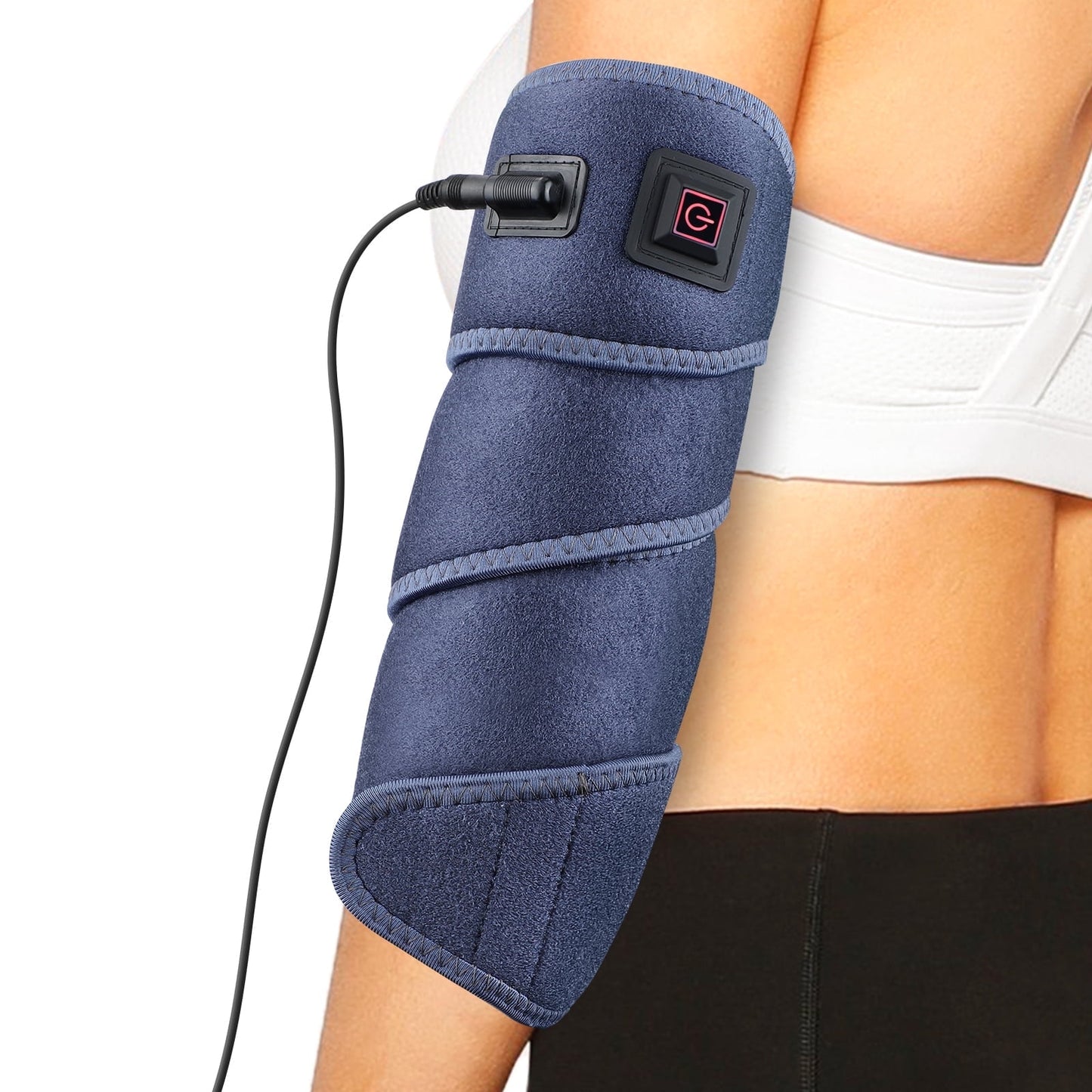 Heated Pad Wrap Hot Compress Therapy Three-speed Temperature Control Plug-in Heating Pad All-around Body Warming Arms Elbows and Legs