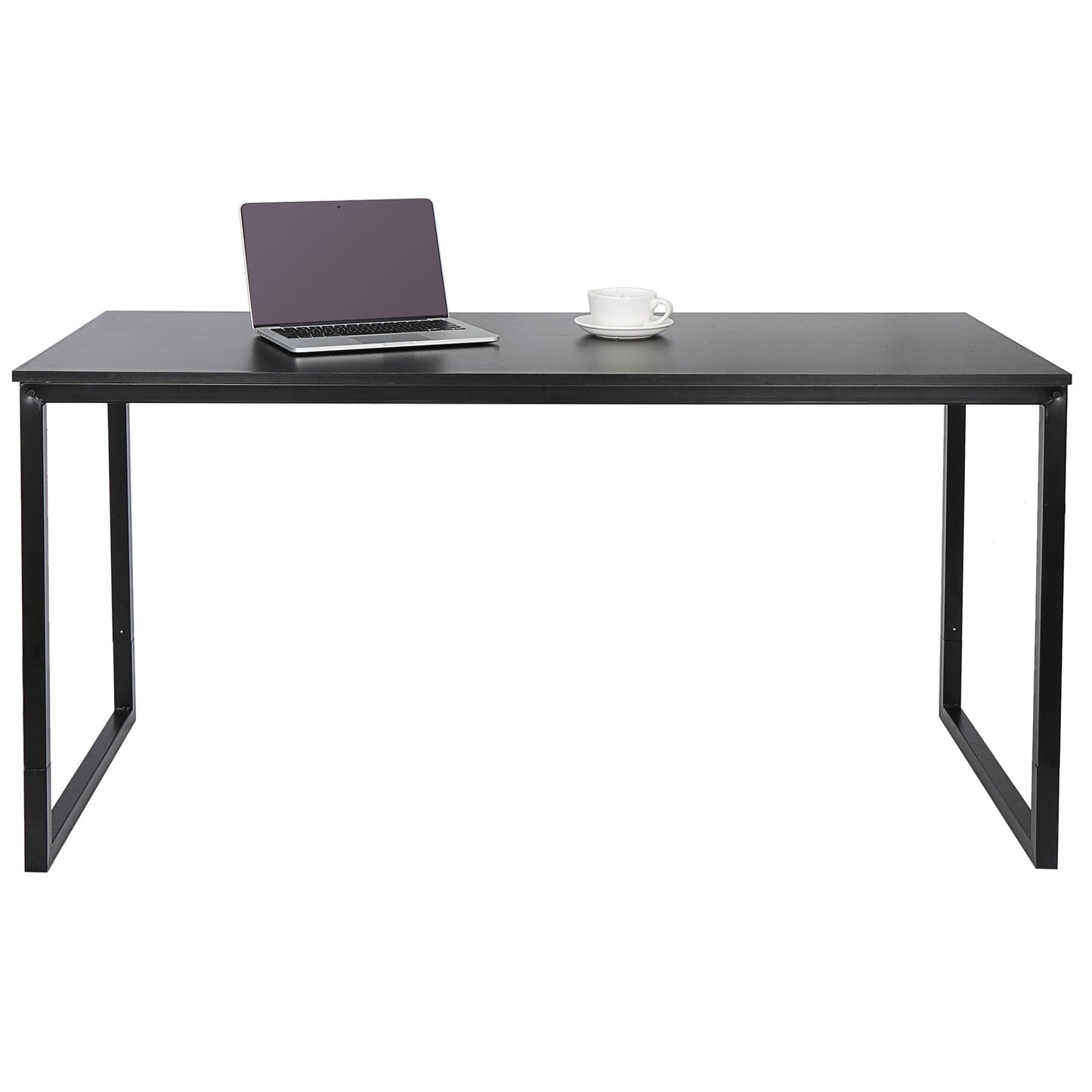 HomGarden 55Inch Writing Computer Desk MDF Modern Simple Study Desk, Black