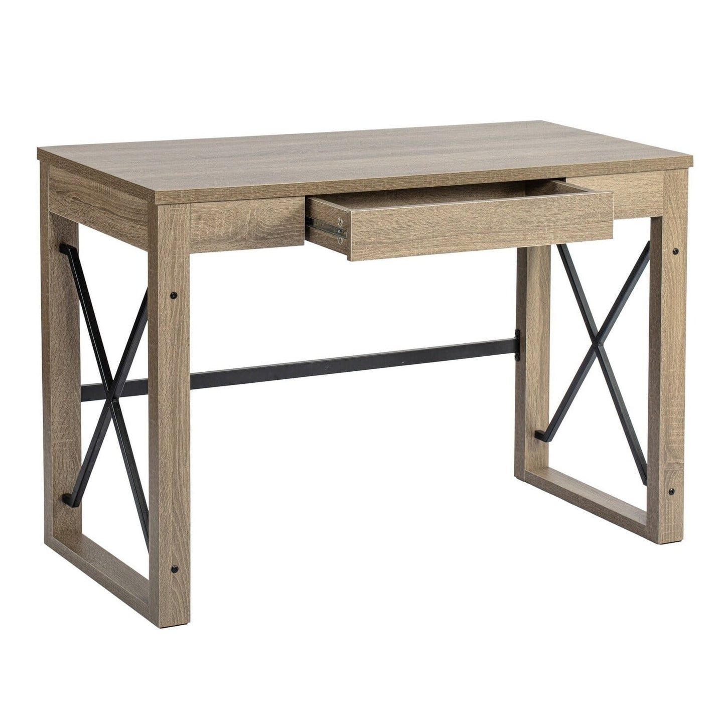 Homy Casa 44.1'' Farmhouse Writing Desk with Drawer