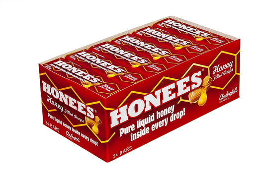 Honees Honey Filled Drops, 1.60 Bars (Pack of 24)