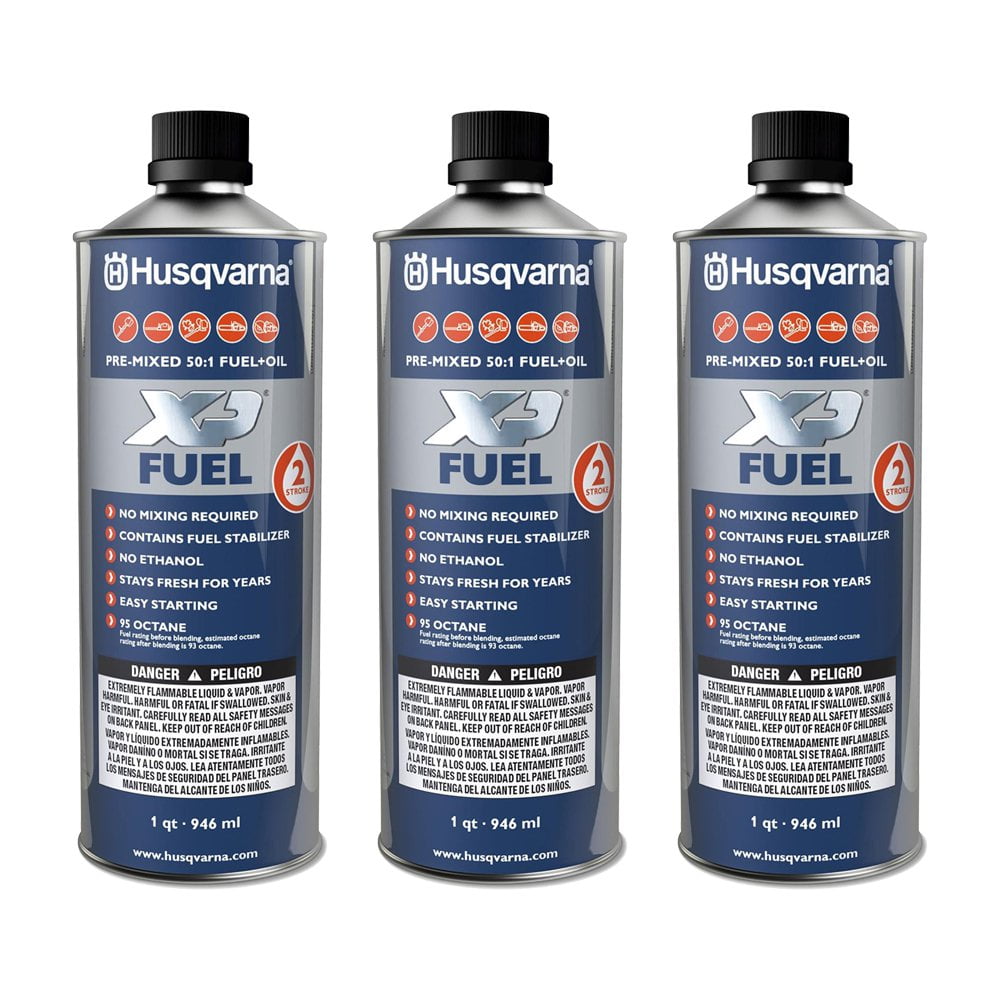 Husqvarna XP Pre-Mixed 2-Stroke Fuel and Engine Oil Quart (3 Pack) | 584309701