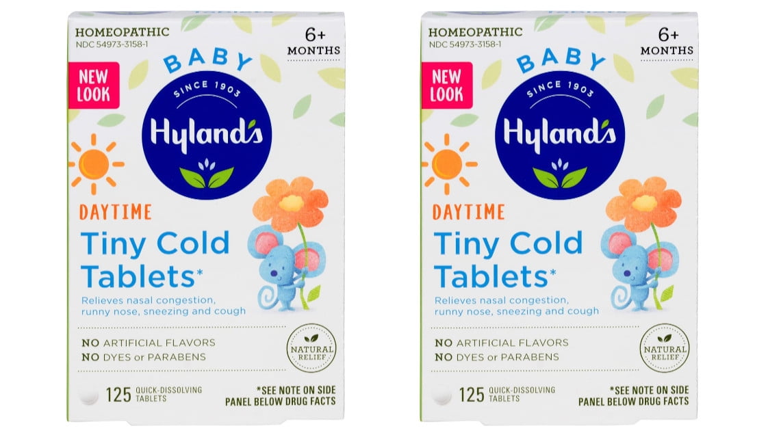 Hylands Baby Tiny Cold Natural Relief Tablets - 120 Ea, 2 Pack