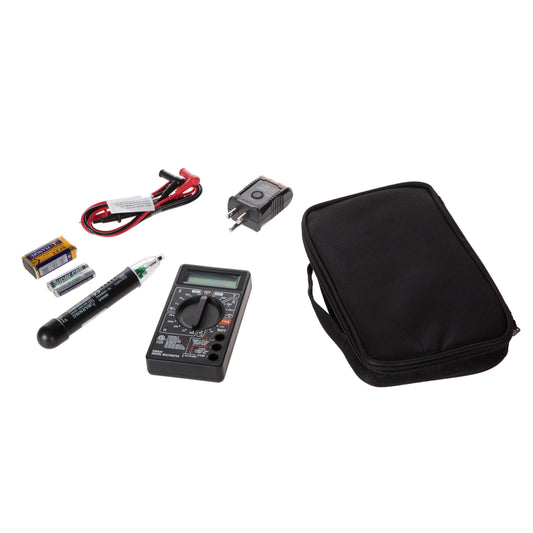 Hyper Tough 3-PC Electrical Tester Kit TD35236J with LCD Screen, 17.9 oz WT, 7.28" Width, New, 1 Ea