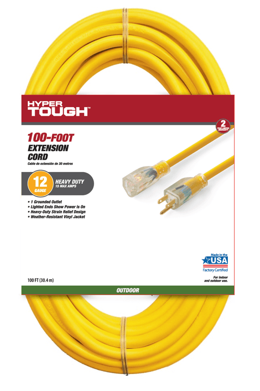 Hyper Tough 12/3 Heavy Duty 100-foot