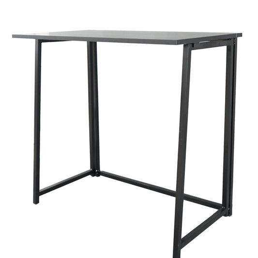 IVV Modern Computer Desk Simple Foldable Console Table, Black