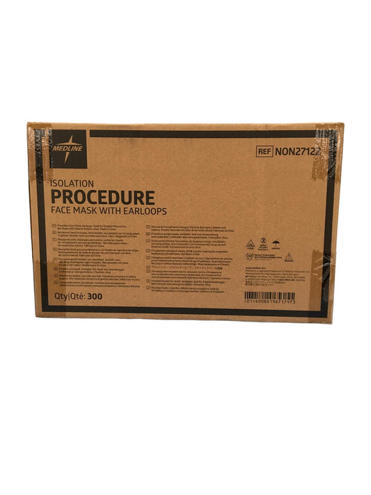 Isolation Procedure NON27122 FACE MASK with Earloops (MEDLINE ) Case of 300