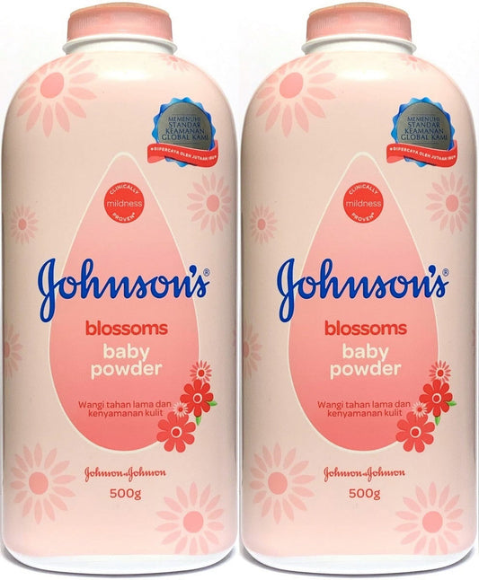 Johnson's Blossoms Baby Powder, 500 Gram / 17.6 Ounce (Pack of 2)