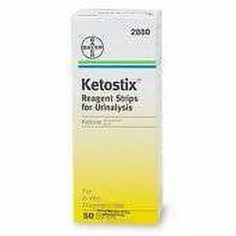 KETOSTIX Reagent Strips for Urinalysis, Measure Ketone Levels, 100-Count Box, 2881