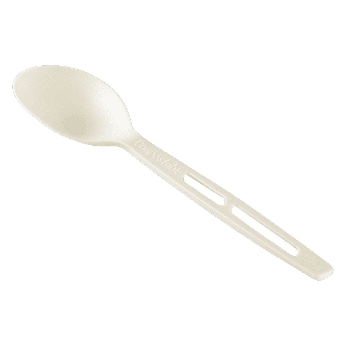 Karat Earth CPLA Compostable Tea Spoon, Heavy Weight (Wrapped) - 750 ct