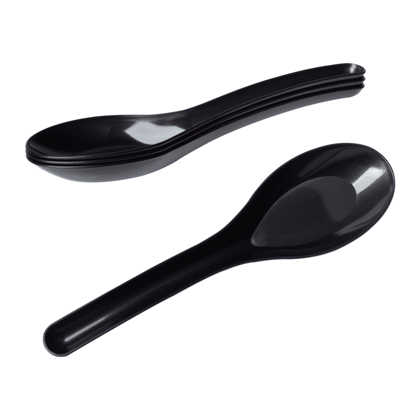 Karat Med-Heavy Weight Asian Soup Spoon - Black -1,000 ct